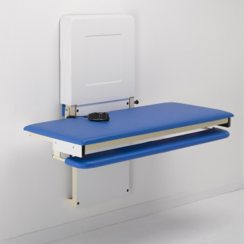 Easilift wall mounted changing bench