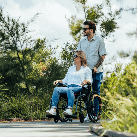 Aspire VIDA Folding Wheelchair – Olive – 500mm