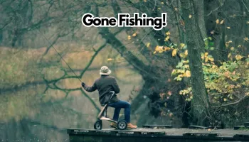 A Walking Aid with Seat for Fishing
