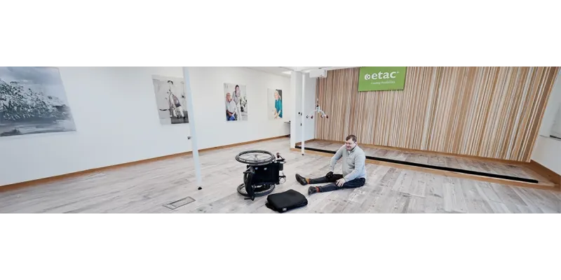 How to use a ceiling track hoist to get off the floor