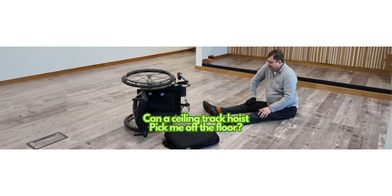 Ceiling track for picking you off the floor