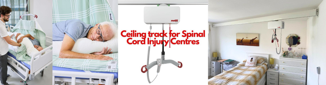 Ceiling track for spinal cord injury centres