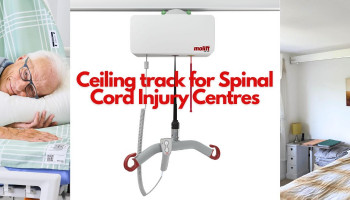 Ceiling track for spinal cord injury centres