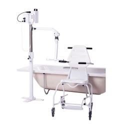 Mermaid Electric Bath Hoist with Commode Seat (Side Fit)