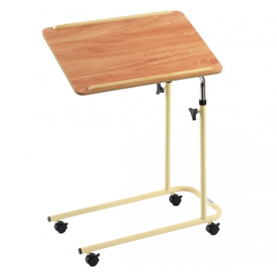 L Style Overbed Table with Castors