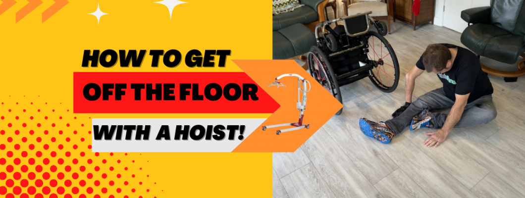 How to get a wheelchair user off the floor using a patient hoist