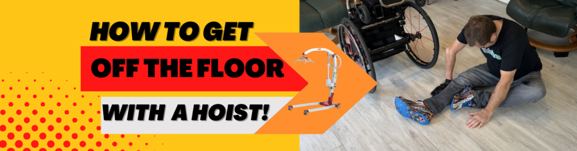 How to get a wheelchair user off the floor using a patient hoist