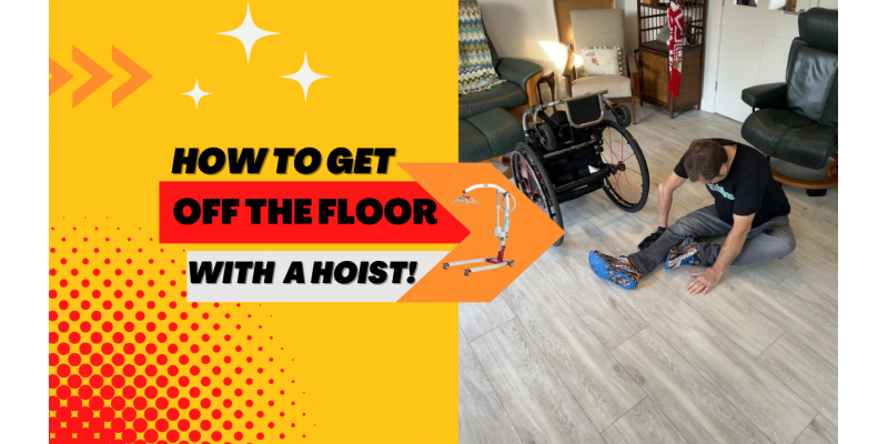 How to get a wheelchair user off the floor using a patient hoist
