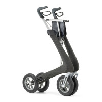 Nordic Pioneer Rollator By byACRE Black folded Nordic Pioneer Rollator By byACRE Black folded