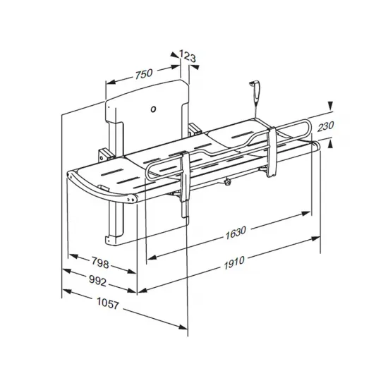 premium-200-nursing-bench-for-assisted-showering-dimension-diagram