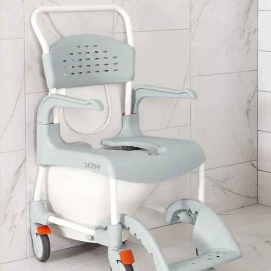 Etac Clean Shower Commode over toilet