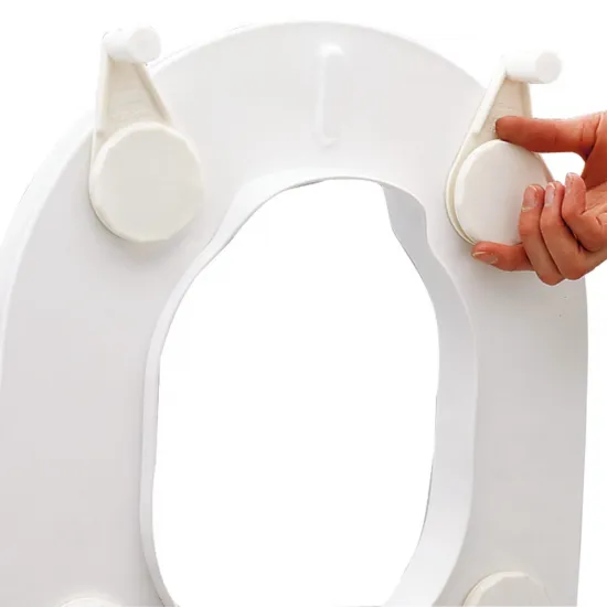 Etac Hi-Loo Toilet Seat with Brackets friction point to stop slipping