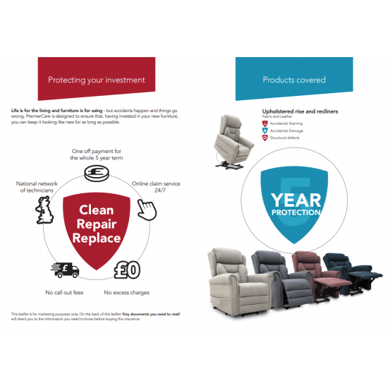 Dallux Nevis Healthcare Chair - Riser Recliner for Care Homes