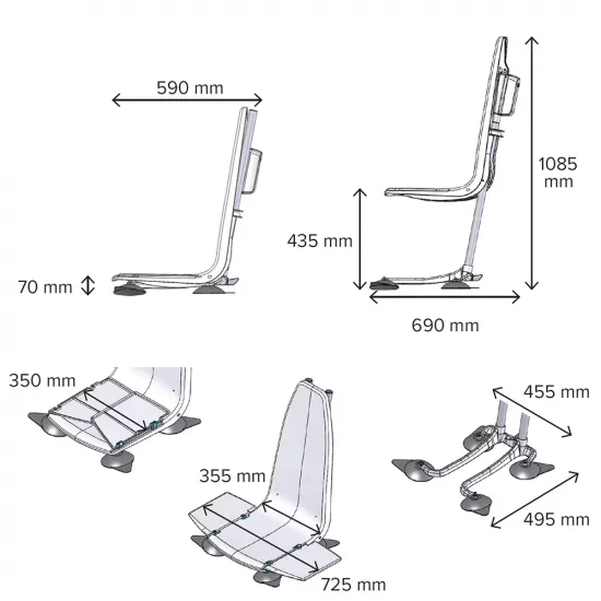 Drive Neptune Bath Lift Dimensions