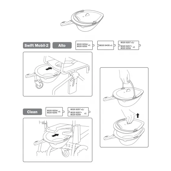 Pan incl. lid with handle diagram Pan incl. lid with handle diagram