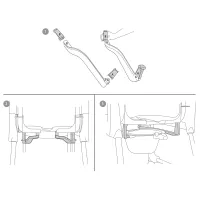 Attachment for low mounting of pan/bucket for Etac Clean Attachment for low mounting of pan/bucket for Etac Clean