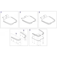 Invacare ISA Foot Plate (intermediate and inclined)