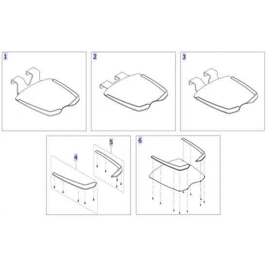 Invacare ISA Foot Plate (intermediate and inclined)