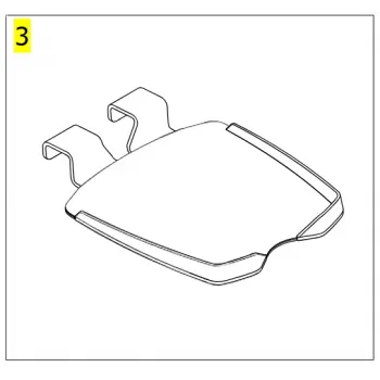 Invacare ISA Foot Plate (intermediate and inclined)