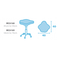 Seers Dual Curve Ergonomic Medical Stool