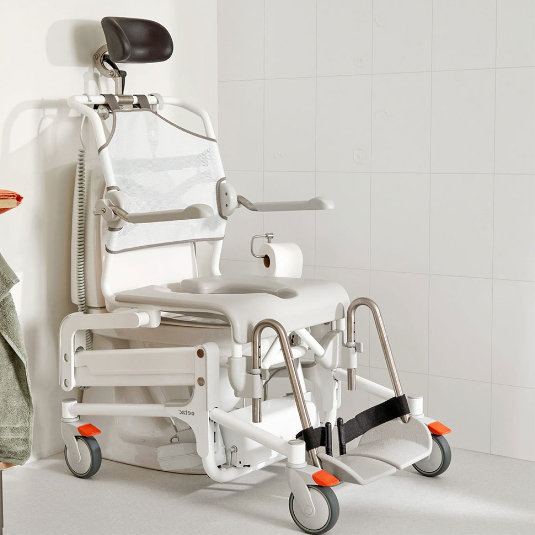 Electrical Commode Etac Alto Electric Tilt Shower Commode | Powered Height & Tilt | 160 kg SWL