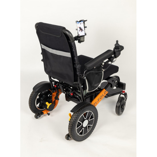 Ezi-Fold Power Chair with Phone Holder Ezi-Fold Power Chair with Phone Holder
