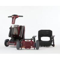 Motion Connex Folding Mobility Scooter - bergundy