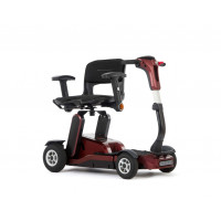 Motion Connex Folding Mobility Scooter - Bergundy