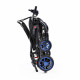 Quickie Q50R Carbon Folding Powered Wheelchair Folded Vertical2