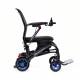 Quickie Q50R Carbon Folding Powered Wheelchair from the Side