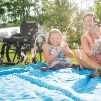 ROHO AirLITE Cushion for Stable Seating and Easier Transfers - young woman and mother