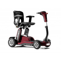 Motion Connex Folding Mobility Scooter - bergundy