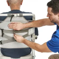 swift mobil-2 commode chair for assisted personal care seat - adjustable backrest