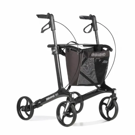 Sunrise Gemino Carbon Rollator Angled
