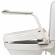 Etac Hi-Loo Toilet Seat with Arm Supports - Angled