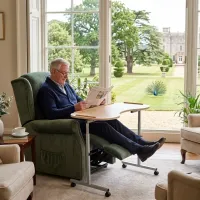 Adjustable Overchair with man ready paper