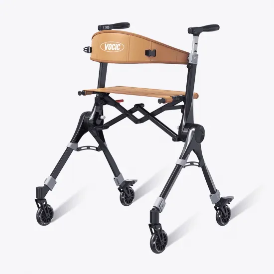 VOCIC Z35 PackGo Folding Rollator for Compact Travel - black colour