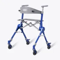 VOCIC Z35 PackGo Folding Rollator for Compact Travel - blue colour