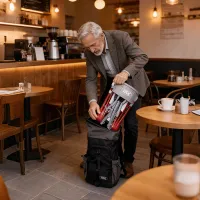 VOCIC Z35 PackGo Folding Rollator for Compact Travel - in backpack