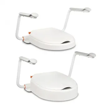 Etac Hi-Loo Fixed Raised Toilet Seat with Optional Arm Supports