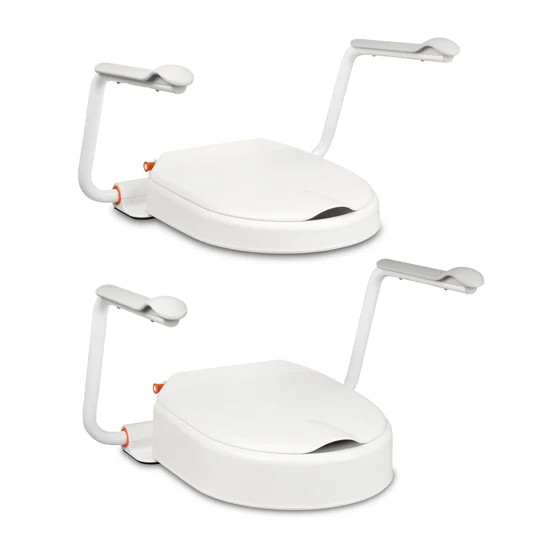 Etac Hi-Loo Fixed Raised Toilet Seat with Optional Arm Supports