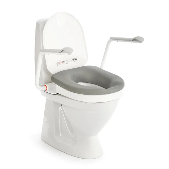 Etac Hi-Loo Fixed Raised Toilet Seat with Optional Arm Supports