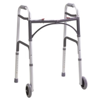 Folding Walking Frame With Wheels