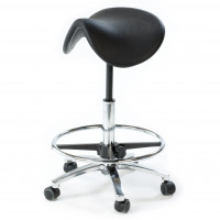 Laboratory PU Ergonomic Saddle Stool