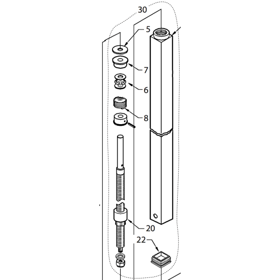 30 - Sub assembly square tube