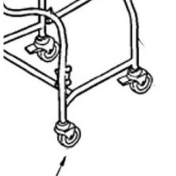 Oxford Transporter Front Castor 100mm