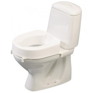 Etac Hi-Loo Toilet Seat with Brackets and Lid - 10 cm 