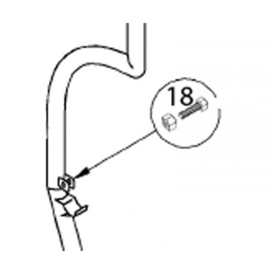 Oxford Chair Support Tube fixings and fittings