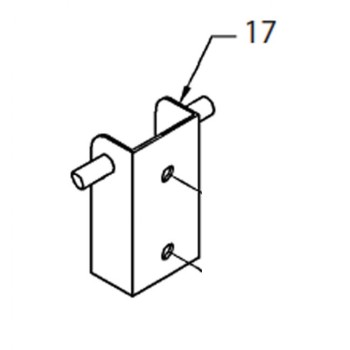 17 - Battery box mounting bracket complete