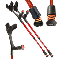 Flexyfoot Comfort Grip Open-Cuff Adjustable Crutches Flexyfoot Comfort Grip Open-Cuff Adjustable Crutches
